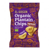 El Origen - Bezglutenowe chipsy z plantana paprykowe BIO 80g