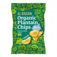 El Origen - Bezglutenowe chipsy z plantana solone BIO 80g
