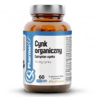 Cynk organiczny Cytrynian cynku 15mg 60 kaps Vcaps®