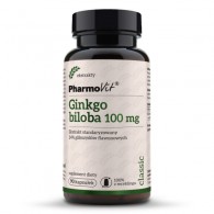 PharmoVit - Ginkgo biloba 100 mg standaryzowany 24% glikozydów flawonowych 90 kaps