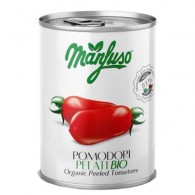 Manfuso - Pomidory całe bez skórki BIO 400g