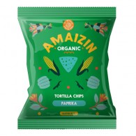 Amaizin - Bezglutenowe chipsy kukurydziane paprykowe BIO 75g