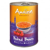 Amaizin - Fasolka w sosie pomidorowym bezglutenowa BIO 400g