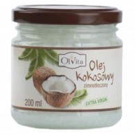OlVita - Olej Kokosowy tłoczony na zimno nieoczyszczony 200ml