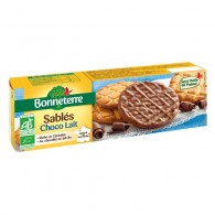 Bonneterre - Ciastka oblane mleczną czekoladą BIO 120g