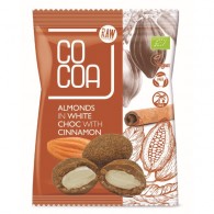 Cocoa - Migdały w białej polewie kokosowej z cynamonem BIO 70g