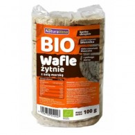 NaturaVena - Wafle żytnie pełnoziarniste z solą morską BIO 100g