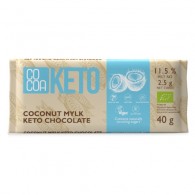 Cocoa - Czekolada keto kokosowa z olejem MCT bez dodatku cukru bezglutenowa BIO 40g