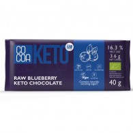Cocoa - Czekolada keto z jagodami i olejem MCT bez dodatku cukru bezglutenowa BIO 40g