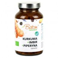 Batom - Kurkuma + Imbir + Piperyna BIO 240 tabletek 120g