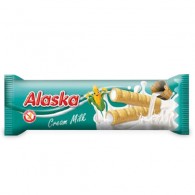 Alaska - Rurki kukurydziane nadziewane kremem mlecznym bezglutenowe 18g