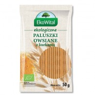 EkoWital - Paluszki owsiane pełnoziarniste z kurkumą BIO 50g