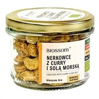 Biossom - Orzechy nerkowca z curry i solą morską bezglutenowe BIO 120g