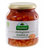 EkoWital - Fasola biała w sosie pomidorowym BIO 360g