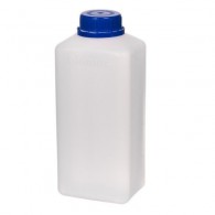 Biomus - Butelka HDPE biała prostokątna na chemie 1l