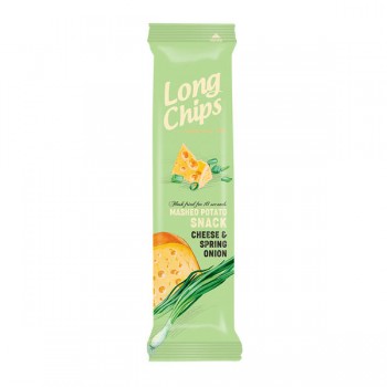 Long Chips | Chipsy ziemniaczane o smaku sera z cebulką 75g