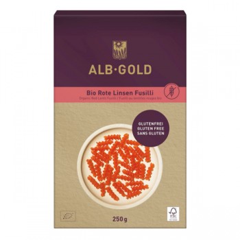 Alb-Gold | Bezglutenowy makaron z czerwonej soczewicy BIO 250g