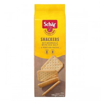 Schär | Snackers - Krakersy bezglutenowe z solą 115g