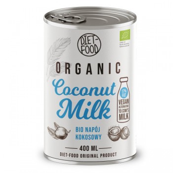 Diet-Food | Coconut milk napój kokosowy (17% tłuszczu) BIO 400ml