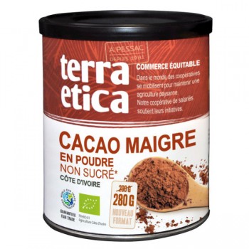 Terra Etica | Kakao niskotłuszczowe w proszku BIO 280g