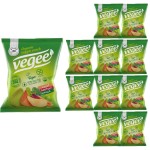 10x Chipsy warzywne bezglutenowe BIO 25g Vegee