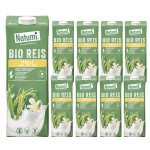 8x Napój ryżowo - waniliowy bez dodatku cukrów bezglutenowy BIO 1l