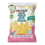 Bezglutenowe chrupki piramidki proteinowe o smaku kwaśnej śmietany ze szczypiorkiem 60g