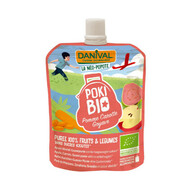 Poki - przecier jabłko - marchew - guawa 100% owoców bez dodatku cukrów BIO 90g
