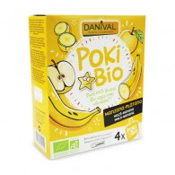 Danival - Poki - przecier jabłkowo - bananowy 100% owoców bez dodatku cukrów BIO 4x90g