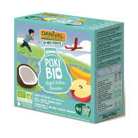 Poki - przecier jabłko - kokos - banan 100% owoców bez dodatku cukrów BIO 4x90g