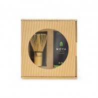 Moya Matcha - Zestaw herbata zielona matcha w proszku codzienna BIO 30g + miotełka bambusowa chasen