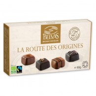 Belvas - Belgijskie czekoladki bombonierka mix bezglutenowe fair trade BIO 80g