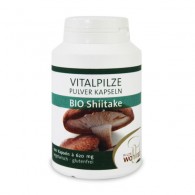 Grzyby sproszkowane shiitake (twardnik japoński) bezglutenowe BIO 100g