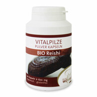 Grzyby sproszkowane reishi (lakownicalśniąca) bezglutenowe BIO 100g