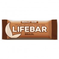 LifeFood - Baton z orzechami brazylijskimi raw bezglutenowy BIO 47g