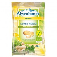 Alpenbauer - Cukierki z nadzieniem o smaku imbirowo-ziołowym vegan BIO 90g