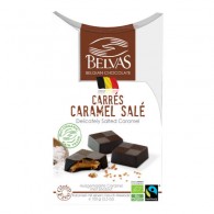 Belvas - Belgijskie czekoladki z karmelem i solą bezglutenowe fair trade BIO 100g