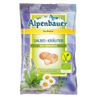 Alpenbauer - Cukierki z nadzieniem o smaku ziołowym z szałwią vegan BIO 90g