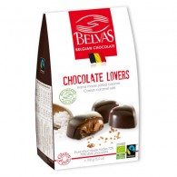 Belgijskie czekoladki serca z karmelem i solą morską bezglutenowe fair trade BIO 100g