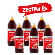 Zestaw 6x Acerola 1L bez cukru