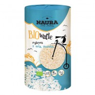 Naura - Wafle ryżowe z solą morską BIO 100g