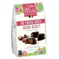 Belvas - Belgijskie czekoladki serca bez dodatku cukrów bezglutenowe BIO 100g