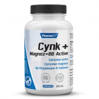 PharmoVit - Cynk + Magnez + B6 Active 120 kaps