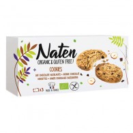 Naten - Ciastka owsiane z czekoladą i orzechami laskowymi bezglutenowe BIO 120g