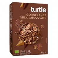 Turtle - Płatki kukurydziane w polewie z mlecznej czekolady bezglutenowe BIO 250g