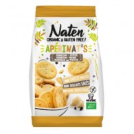 Naten - Krakersy serowe z solą i pieprzem bezglutenowe BIO 100g