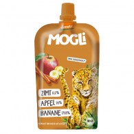 Mogli - Przecier owocowy jabłko - banan - cynamon bez dodatku cukrów demeter BIO 120g