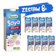 Natumi - 8x Napój sojowy bez dodatku cukrów bezglutenowy BIO 1L