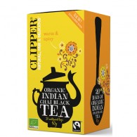 Clipper - Herbata czarna chai z cynamonem i goździkami Fair Trade BIO (20x2,5g) 50g