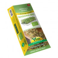 Vita Line - Nasiona brokułu raab BIO na kiełki 10g z kiełkownicą